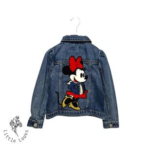 🐭 Gap Disney Kids Minnie Mouse Jean Jacket size 5